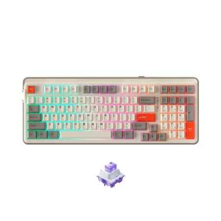 Bàn phím cơ TKL DareU EK87 V2 Gray Black PBT Multi Led (Dareu Sw)