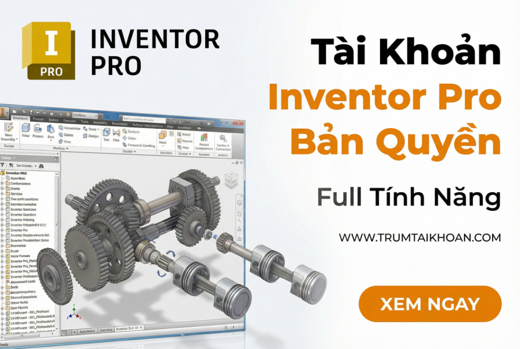 Tài khoản Inventor pro bản quyền