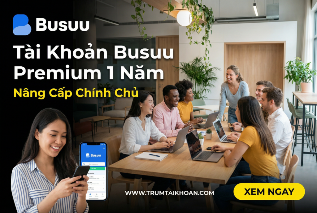 Nâng cấp busuu premium