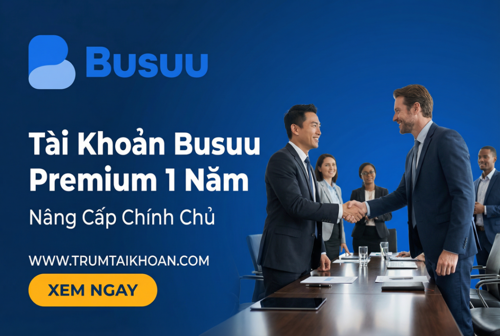 Nâng cấp busuu premium
