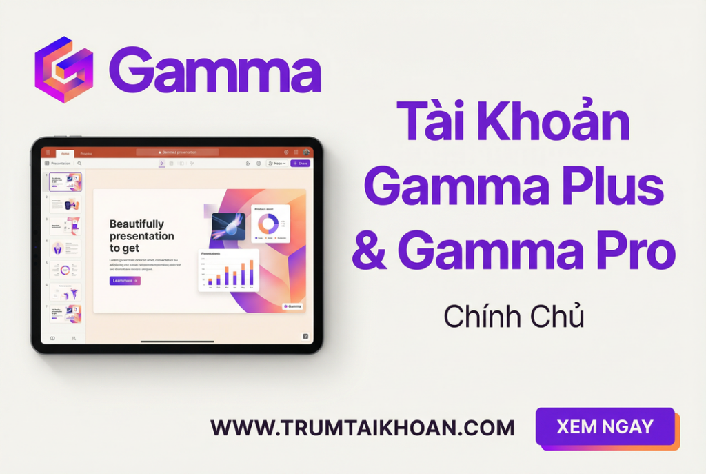 Nâng cấp Gamma AI Plus - Pro