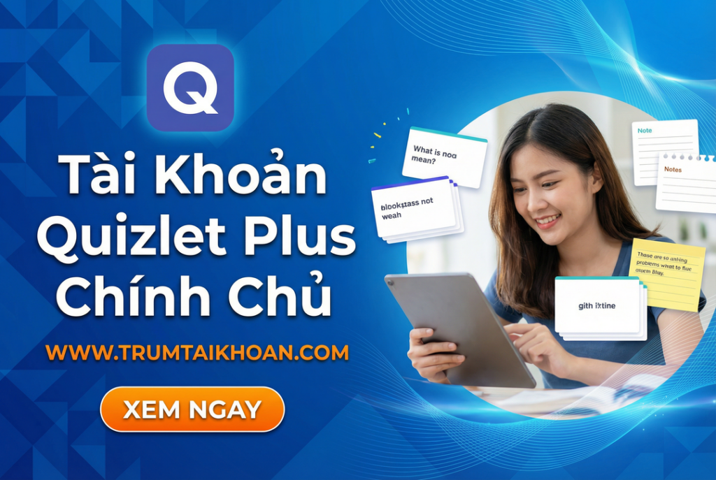 Tài khoản quizlet plus