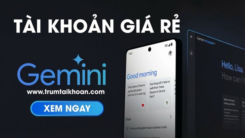 Tài khoản Gemini Advanced