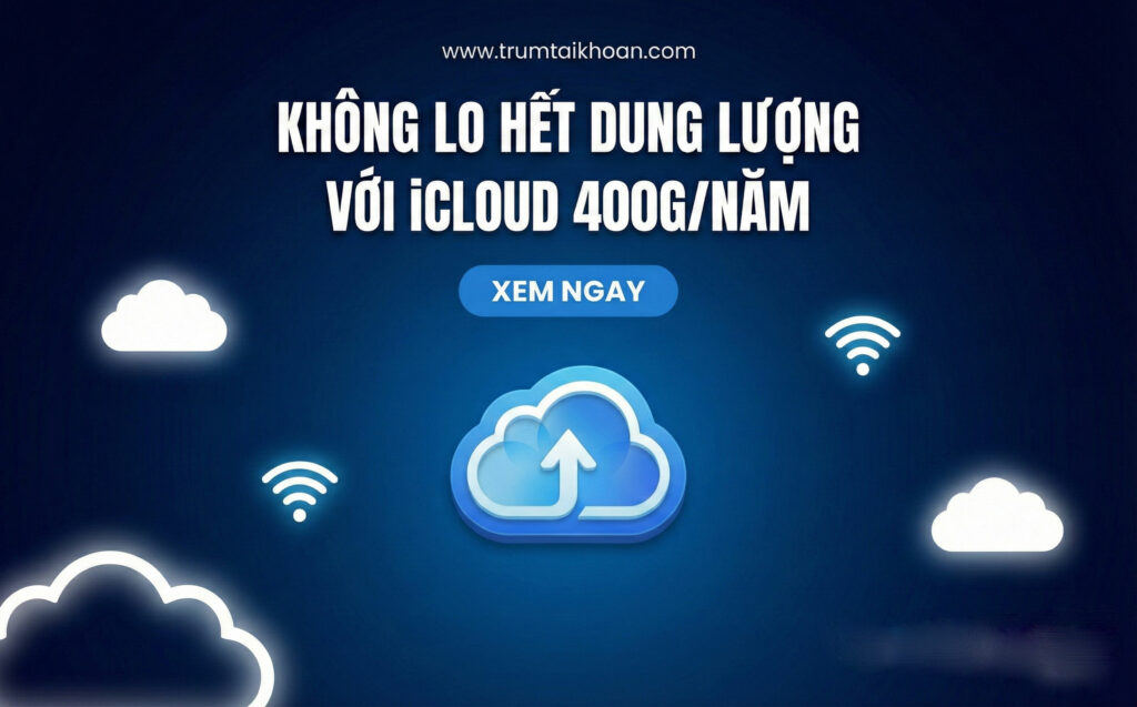 Nâng cấp dung lượng iCloud 400GB