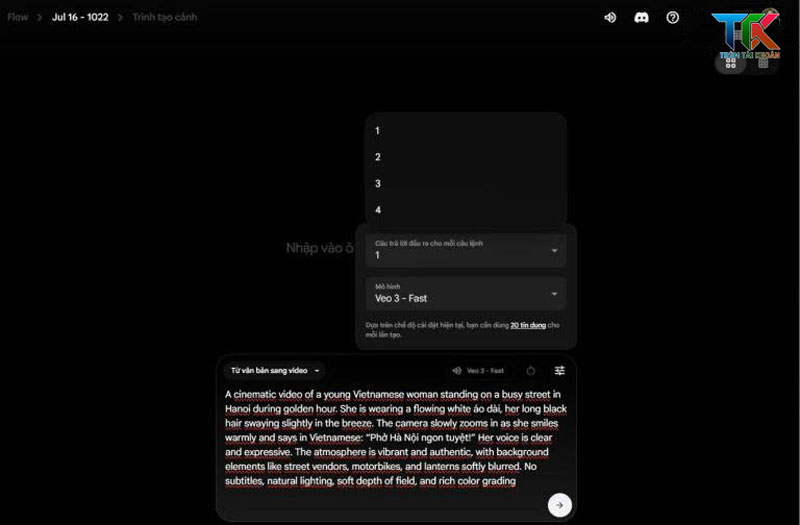 Hướng dẫn dùng Veo 3