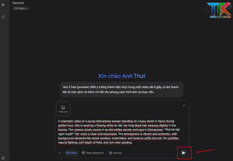 Hướng dẫn dùng Veo 3