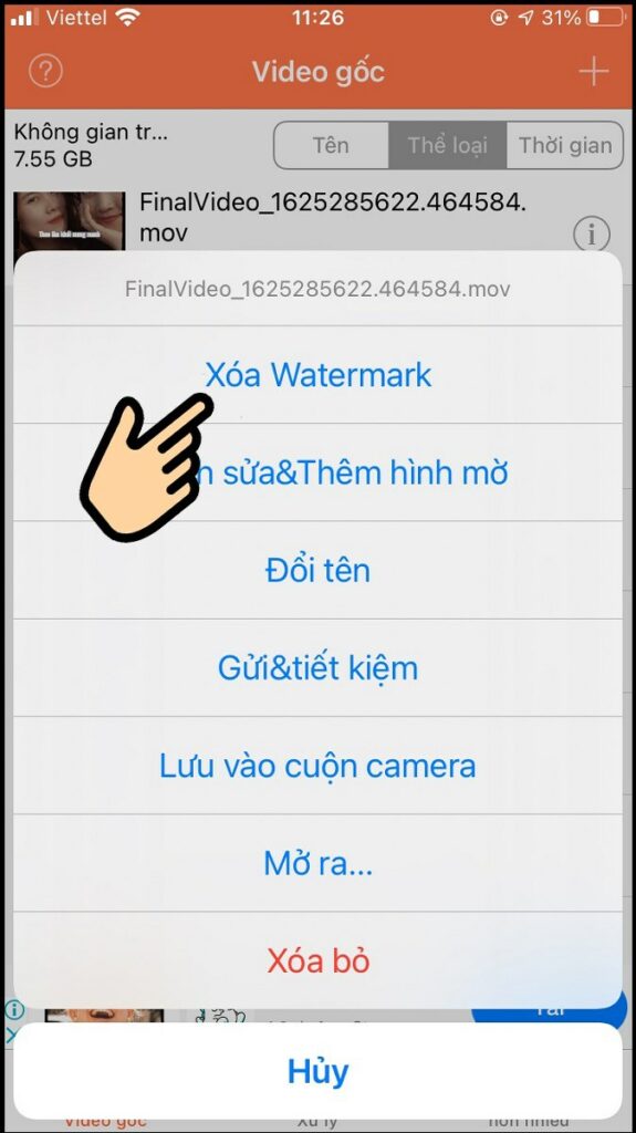 Cách xóa logo Capcut khi đăng tiktok