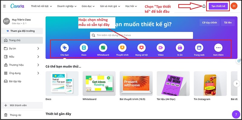 Hướng dẫn thiết kế bằng canva