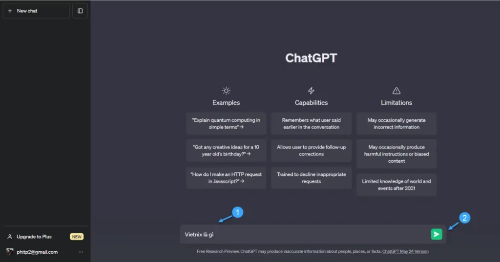 Cách dùng ChatGPT